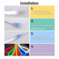 AC110V Multi RGB Flexible Water Resistant Soft Single Side LED Neon Rope Light Strip